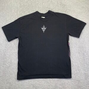 PRIME ESSENTIALS Hell Bound Black Graphic T Shirt Skull Print Mens Size Medium